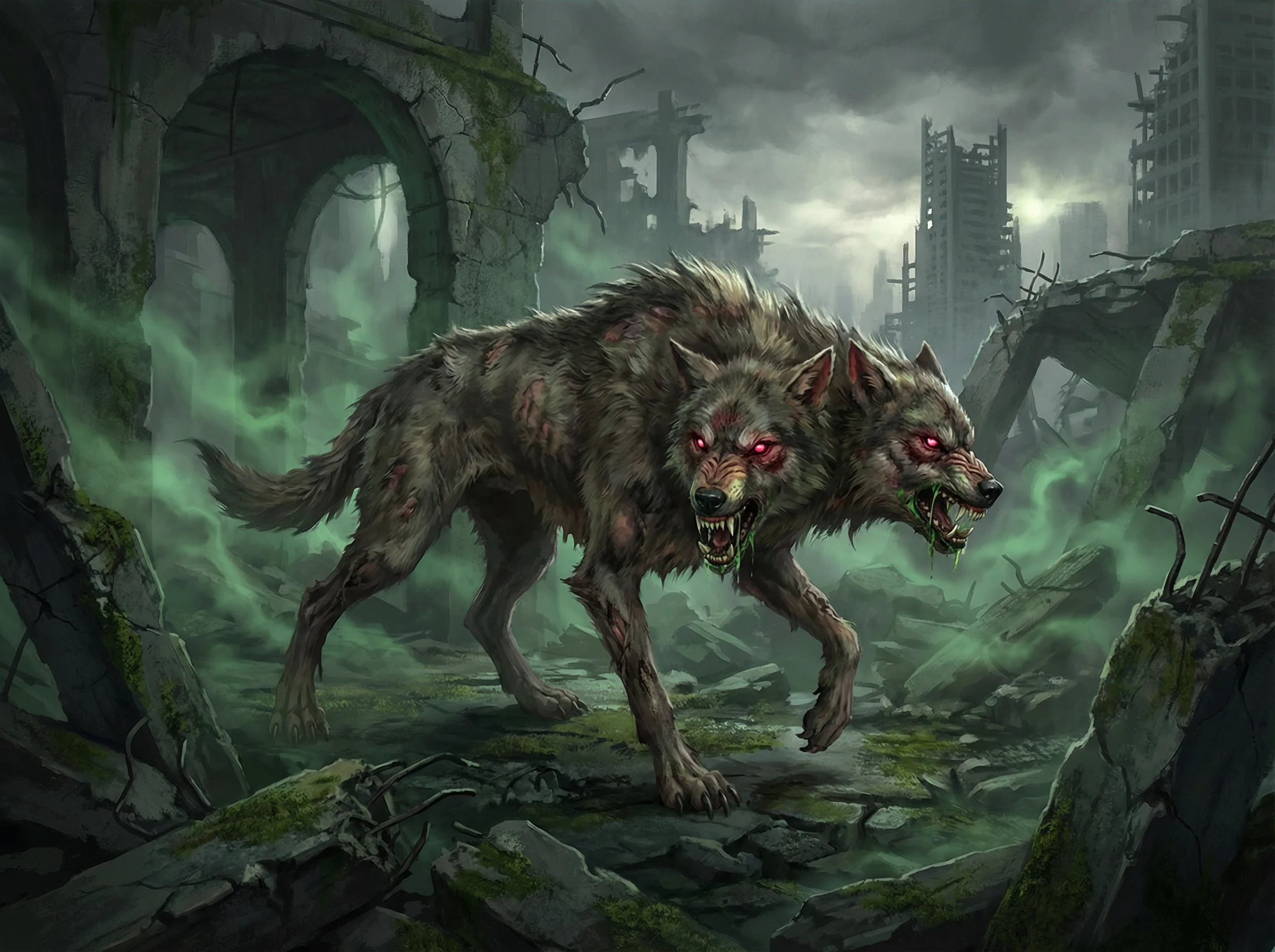 双头变异狼 - pg电子游戏 废土夜间猎食者